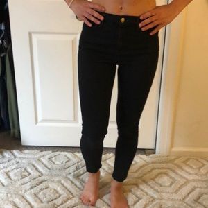 Topshop Moto Jamie Black Skinny Jeans Ankle